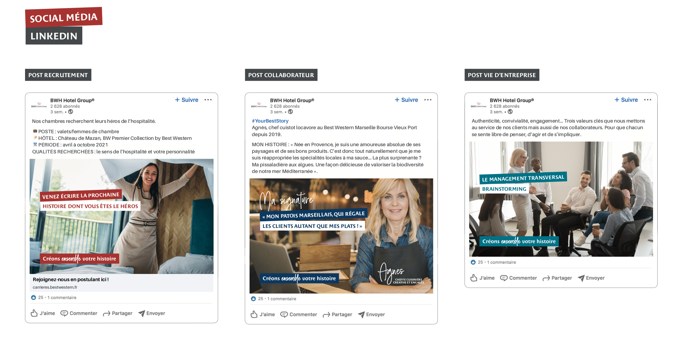 Social media – Identite Visuelle – Best Western